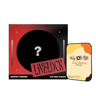 Image of Xdinary Heroes Album Livelock Digipack ver. (Red)+Pre Order Benefits+BolsVos Exclusive K POP Inspired Digital Planner, Sticker Pack for Social Media