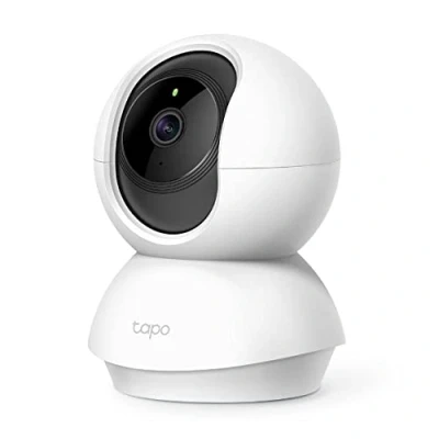 Image of Tapo 3MP Indoor Wi Fi Camera (2K), Surveillance Camera, Night Vision, Real Time Notifications, Cloud Storage and MicroSD up to 256GB, Works with Alexa Google Assistant (Tapo C210), ‎‎bianco