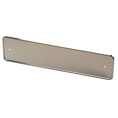 Image of AUTO STYLE Stainless steel license plate holder chrome, single piece