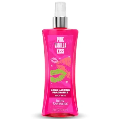Image of Body Fantasies Pink Vanilla Kiss Spray 236mL