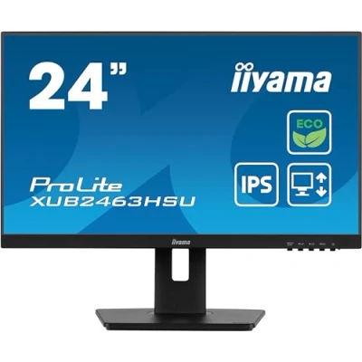 Image of iiyama XUB2463HSU B1 Monitor 23.8&quot;, IPS, 1920x1080/100Hz, 1H1DP, HAS