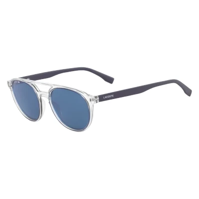 Image of Lacoste Sunglasses, Size: 52, Crystal/navy