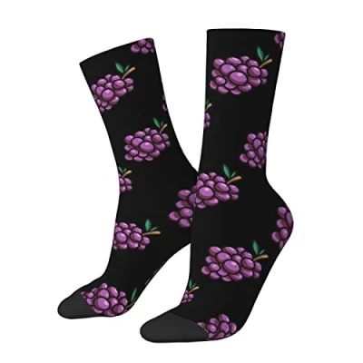 Image of KWQDOZF Grapes Socks Funny Novelty Crew Gift for Men Women Teen