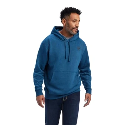 Image of ARIAT Men&#039;s Hoodie Sweater, Logo Poseidon Heather, XL