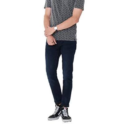 Image of Only &amp; Sons Mens Warp 407 Dark Blue Exp Re Skinny Fit Jeans