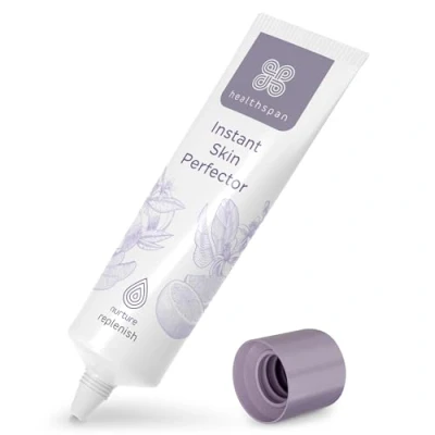 Image of Healthspan Replenish Instant skin Perfector (30ml) Blurs the appearance of imperfections Phytoestrogens for antioxidant protection With natural grapefruit, lemongrass &amp; sweet orange oils