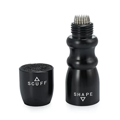 Image of Bohaner 3 in 1Tip Snooker Pool Cue Tip Tool Billiard Accessories Shaper, Scuffer, Aerator Shaper (Black)