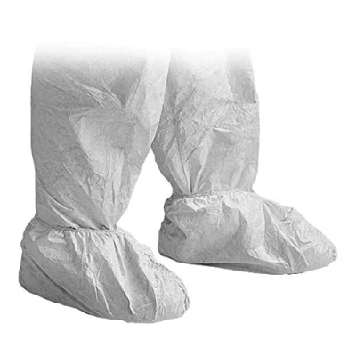 Image of Tyvek Overshoe With Slip Retardant Sole, Model POSA, White, 42 46 (Pack of 20)