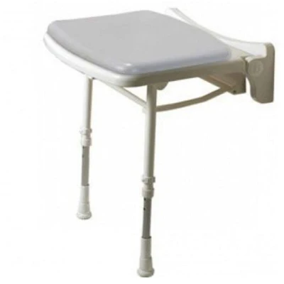 Image of AKW Folding Shower Seat with Grey Pad 02010P
