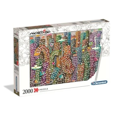 Image of Clementoni 32565 Mordillo Puzzle The Jungle 2000 pieces Made in Italy jigsaw puzzles for adult