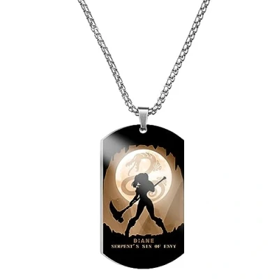 Image of acsewater The Seven Deadly Sins Pendant Meliodas Necklace Gowther Diane Elizabeth Merlin Cosplay Prop Decoration Escanor Chain Anime New Trinkets Charming Gift