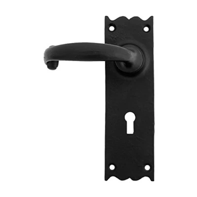 Image of From the Anvil Black Cottage Lever Lock Set