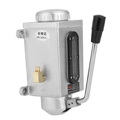 Image of Lubricating Manual Oil Pump Hand Lubrication 500CC CNC 4mm Double Outlet Port for Milling Punching and Cutting Machine Equipment