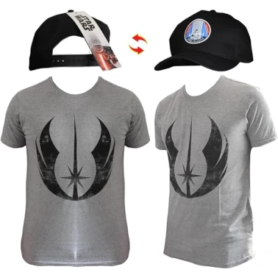 Image of Star Wars Gift Set Jedi Order T Shirt (2XL), Rebel Alliance Baseball Cap