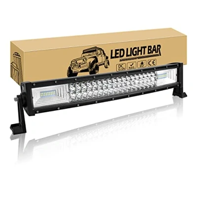 Image of Willpower 22 inch 270W Curved LED Light Bar Spot Flood Combo Beam 12V 24V Waterproof Fog Work Lamps Offroad Driving Lights for 4x4 Tractor Truck ATV UTV SUV Boat