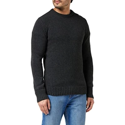 Image of Schott NYC Men&#039;s Ploutrider1 Jumper, Grey (Anthracite Anthracite), Large