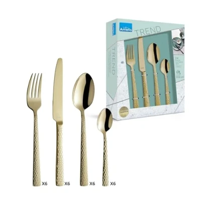 Image of Amefa Cutlery Set Felicity Champagne 24 Piece