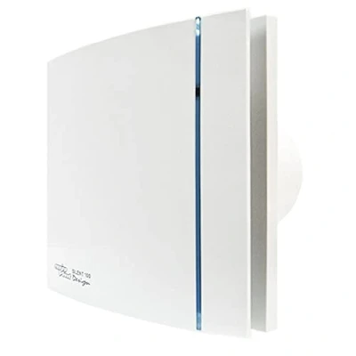 Image of ENVIROVENT SILENT DESIGN STYLISH &amp; EXTRACTOR FAN W/TIMER FOR 4&quot; 100MM D