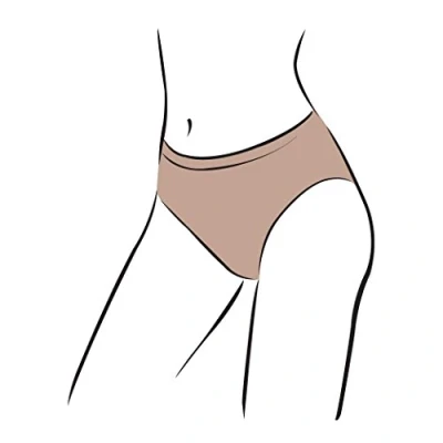 Image of Silky Girls Dance Seamless High Cut Brief (1 Garment) (10 12 Years) (Nude)