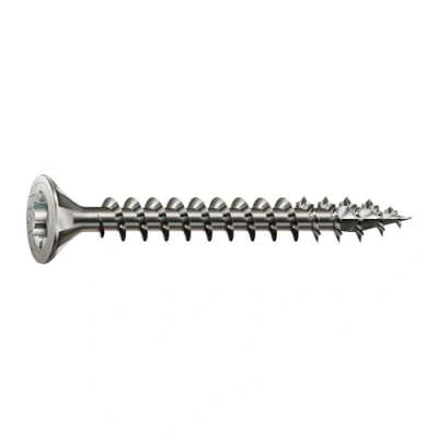 Image of stainless steel screw, 4.0 x 25 mm, 180 pieces, fully threaded, countersunk head, T Star plus T20, 4CUT, rustproof A2 8000000287534