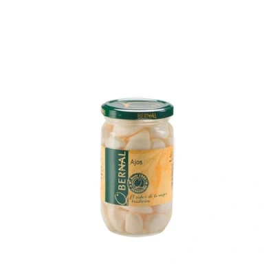Image of Bernal Pickled Garlic Cloves, Lazy Garlic, Authentic Spanish Dientes de Ajo 300g