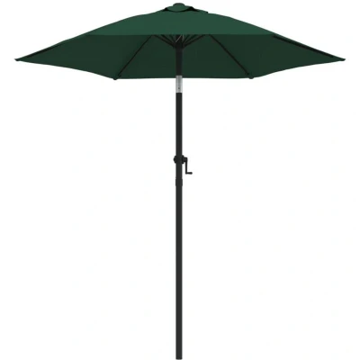Image of vidaXL Garden Parasol Green 200x224 cm Aluminium