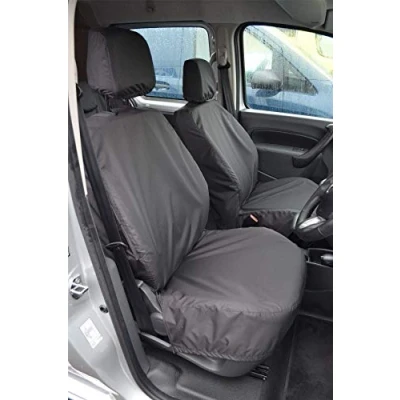 Image of Van Demon Tailored Seat Covers for Renault Kangoo (2008 ) [Driver + Non folding Passenger Seat] Airbag Compatible, Heavy Duty Work Protection Accessories