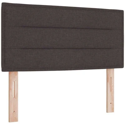 Image of vidaXL Headboard Lines Design Dark Brown 80 cm Fabric