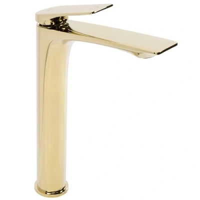 Image of REA Gold Bathroom Sink tap Avalon High B1127