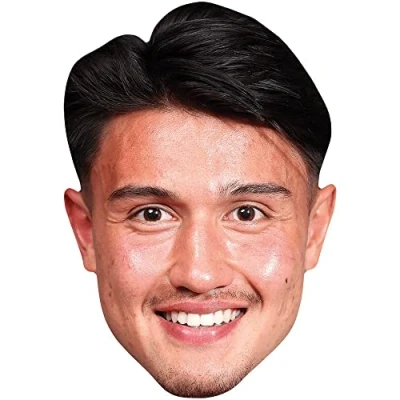 Image of Marcus Smith (Smile) Celebrity Mask, Flat Card Face, Fancy Dress Mask