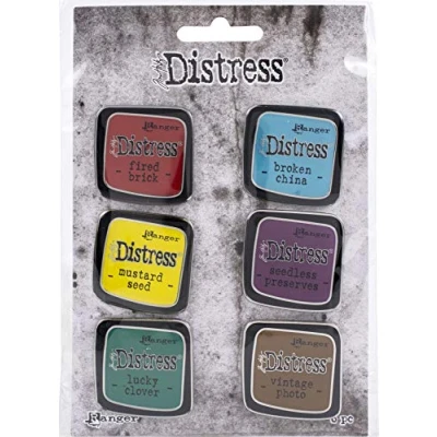 Image of Tim Holtz Ranger Distress Pin Set 2, Multicoloured, of 6