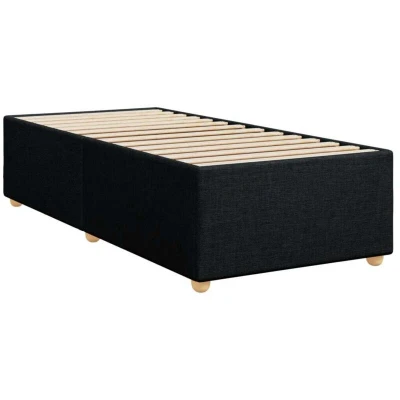 Image of vidaXL Bed Frame without Mattress Black 100x200 cm Fabric