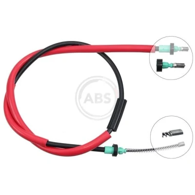 Image of 8200577939, 8200627462 Brake Cable A.B.S. K13885 1440mm Drum for left hand/right hand drive vehicles RENAULT: CLIO 3, Modus / Grand