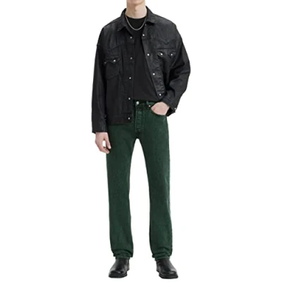 Image of Levi&#039;s Men&#039;s 501 Original Fit Jeans, Darkest Spruce Od Pant, 36W / 34L