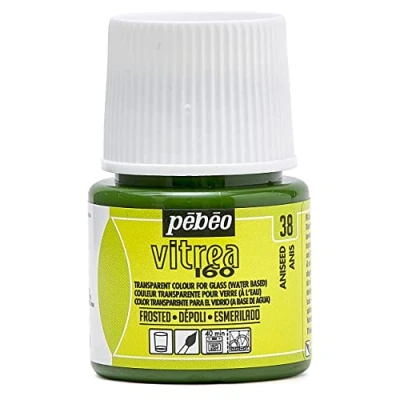 Image of Pebeo Transparent Glass Paint Vitrea 160C Aniseed 45 ML