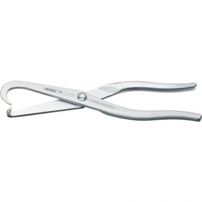 Image of HAZET 796 215 mm Brake Spring Pliers Chrome Plated