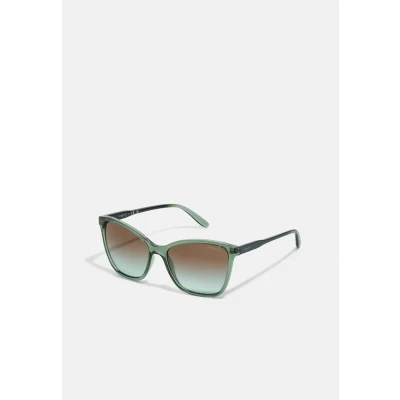 Image of Vogue Eyewear Sunglasses, Women&#039;s, Size: 56, Transparent/mallard green