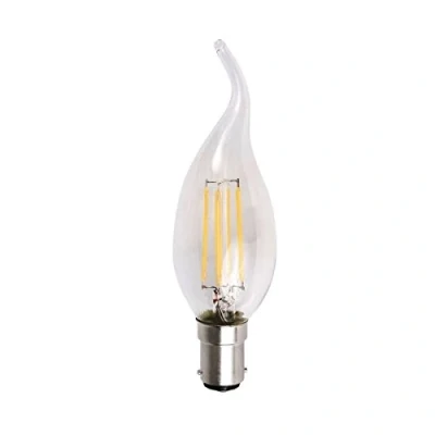 Image of Merriway Led Filament Bulb 4W C35T Sbc Warm White 2700K, B15d, 4 W