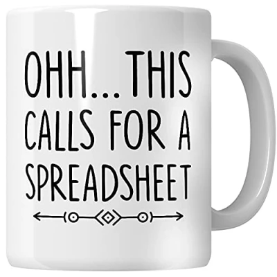 Image of Whizguide This Call for Spreadsheet, Accountant Gifts, Maths Teacher Mug, Gifts Funny, Teachers