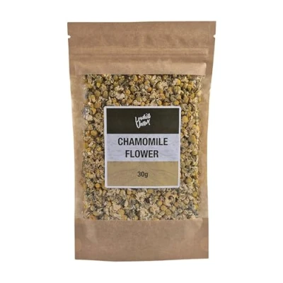 Image of Lowhill Valley Chamomile Flower herbal tea Matricaria chamomilla Whole Dried Flowers Handpicked And Responsibly Sourced No Additives or Preservatives 30g