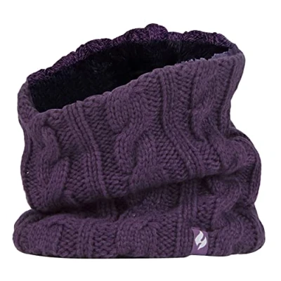 Image of HEAT HOLDERS Women&#039;s Thermal Winter Neck Warmer 3.5 tog One size (Solid Purple)