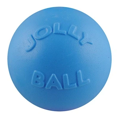 Image of Jolly Pets Bounce n Play Dog Toy Ball, 8 Inches/Large, Blueberry, (Model: 2508 BB) Red