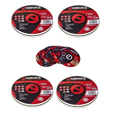 Image of 5 Packs of 10 Abracs Proflex PFET11510FI Extra Thin INOX Cutting Disc 115 x 1.0 22mm