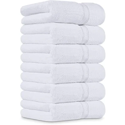 Image of Utopia Towels [72 Pack Premium Hand 100% Combed Ring Spun Cotton, Ultra Soft and Highly Absorbent, Extra Large Thick 41 x 71 cm, Hotel &amp; Spa Quality (White)