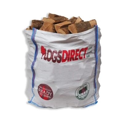 Image of Bulk Dumpy Bag Premium Kiln Dried Hardwood Logs Firewood Ready to Burn Suitable for Chimenea Wood Fired Ovens Firepits Open Fires Outdoor Stove Appliance