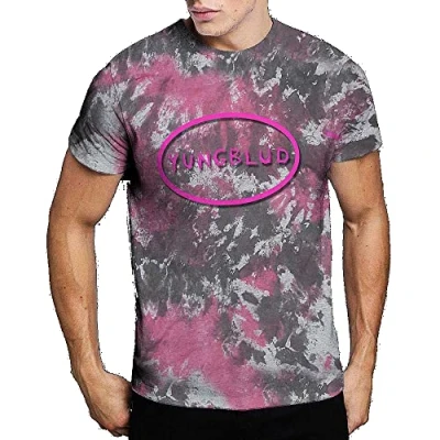 Image of Yungblud Scratch Logo Oval Official Tee T Shirt Mens Unisex (XX Large) Grey