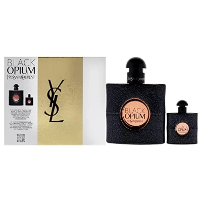 Image of Yves Saint Laurent BLACK OPIUM 2017 Gift Set 50ml Eau De Parfum Spray &amp; 7.5ml EDP