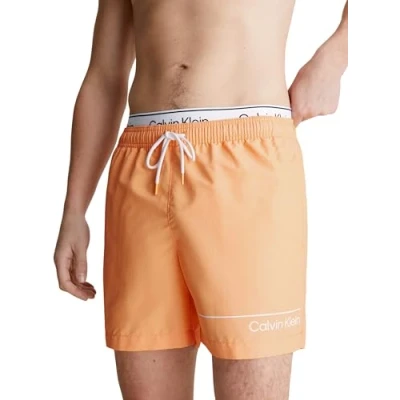 Image of Calvin Klein Men&#039;s Medium Double Wb Km0km00957 Waistband, Orange (Buff Orange), M