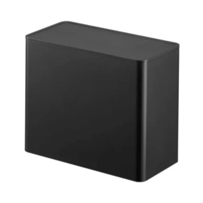 Image of Yamazaki 6906 TOWER Coffee Filter Case, black, Polypropylene, Minimalist, 18.4 x 9.2 15.4 cm