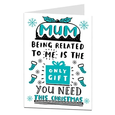 Image of Funny Christmas Card Mum